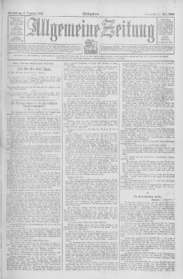 Allgemeine Zeitung Samstag 8. Dezember 1906