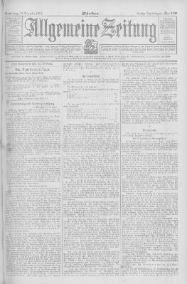 Allgemeine Zeitung Sonntag 16. Dezember 1906