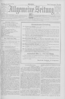 Allgemeine Zeitung Montag 24. Dezember 1906