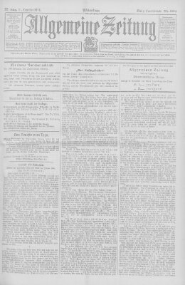 Allgemeine Zeitung Montag 31. Dezember 1906