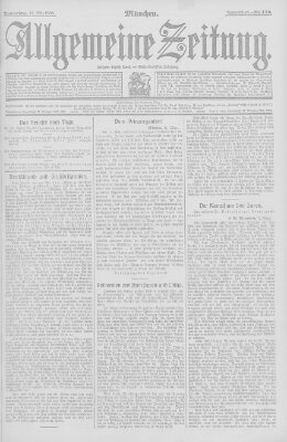 Allgemeine Zeitung Donnerstag 12. März 1908