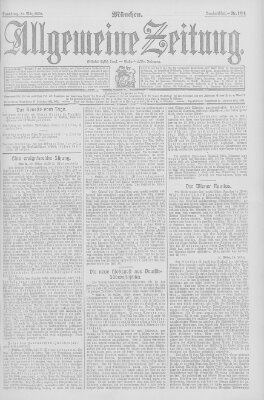 Allgemeine Zeitung Samstag 21. März 1908