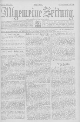 Allgemeine Zeitung Sonntag 22. März 1908