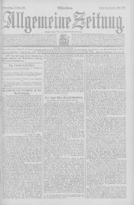 Allgemeine Zeitung Donnerstag 26. März 1908