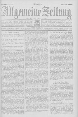 Allgemeine Zeitung Samstag 28. März 1908