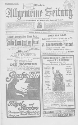 Allgemeine Zeitung Samstag 2. Januar 1909