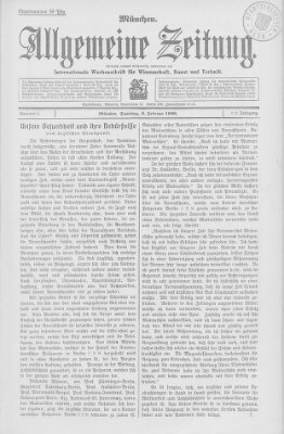 Allgemeine Zeitung Samstag 6. Februar 1909