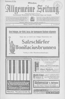 Allgemeine Zeitung Samstag 27. März 1909