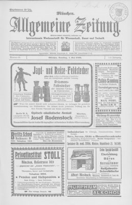 Allgemeine Zeitung Samstag 1. Mai 1909