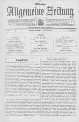 Allgemeine Zeitung Samstag 3. Februar 1912