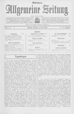 Allgemeine Zeitung Samstag 6. April 1912