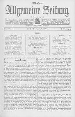 Allgemeine Zeitung Samstag 18. Mai 1912