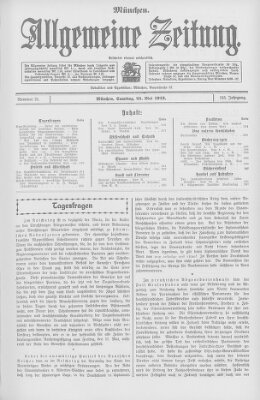 Allgemeine Zeitung Samstag 25. Mai 1912