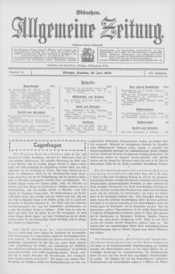 Allgemeine Zeitung Samstag 29. Juni 1912