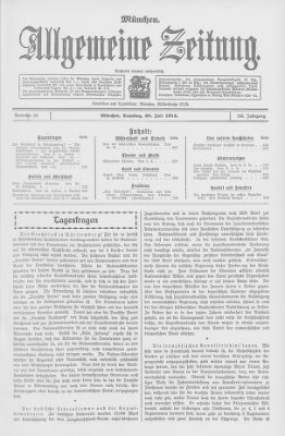 Allgemeine Zeitung Samstag 20. Juli 1912