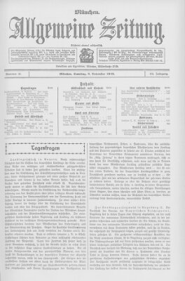 Allgemeine Zeitung Samstag 9. November 1912