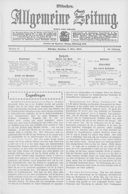 Allgemeine Zeitung Samstag 8. März 1913