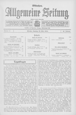 Allgemeine Zeitung Samstag 22. März 1913