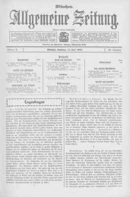 Allgemeine Zeitung Samstag 14. Juni 1913