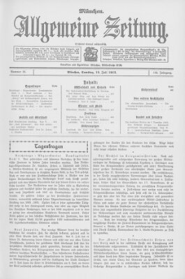 Allgemeine Zeitung Samstag 12. Juli 1913