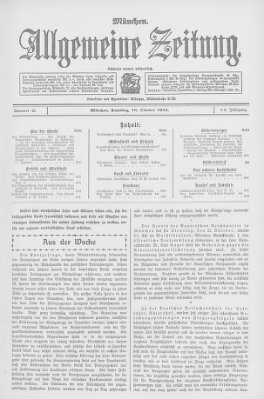 Allgemeine Zeitung Samstag 18. Oktober 1913