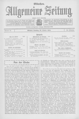 Allgemeine Zeitung Samstag 25. Oktober 1913