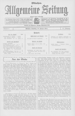 Allgemeine Zeitung Samstag 10. Januar 1914