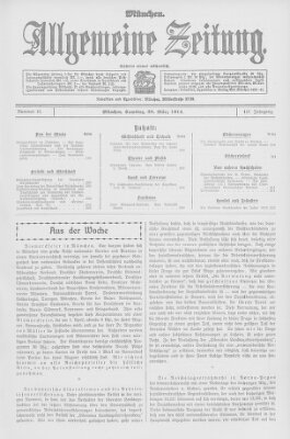 Allgemeine Zeitung Samstag 28. März 1914