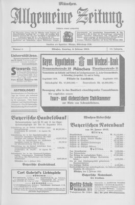 Allgemeine Zeitung Samstag 6. Februar 1915