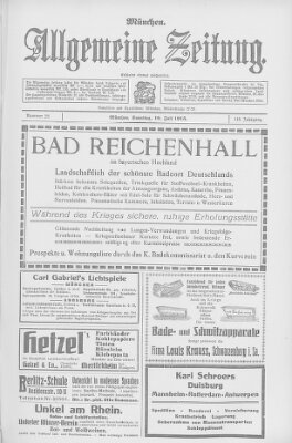 Allgemeine Zeitung Samstag 10. Juli 1915