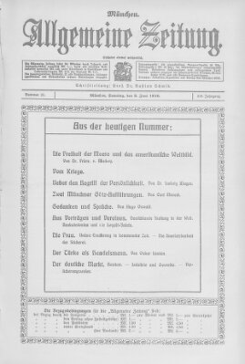 Allgemeine Zeitung Samstag 3. Juni 1916