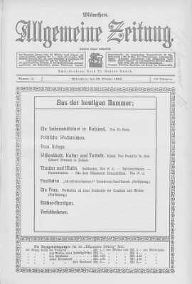 Allgemeine Zeitung Sonntag 29. Oktober 1916