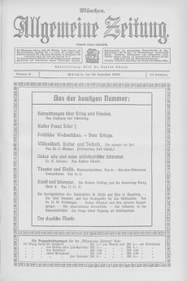 Allgemeine Zeitung Sonntag 26. November 1916