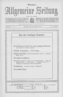 Allgemeine Zeitung Sonntag 10. Dezember 1916