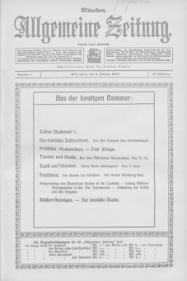 Allgemeine Zeitung Sonntag 4. Februar 1917