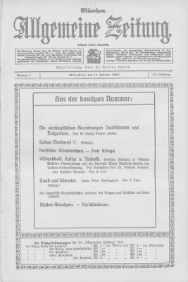 Allgemeine Zeitung Sonntag 11. Februar 1917