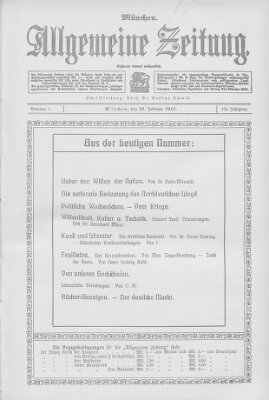 Allgemeine Zeitung Sonntag 25. Februar 1917