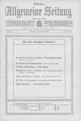 Allgemeine Zeitung Sonntag 4. März 1917