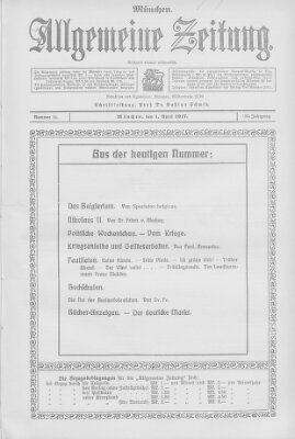 Allgemeine Zeitung Sonntag 1. April 1917