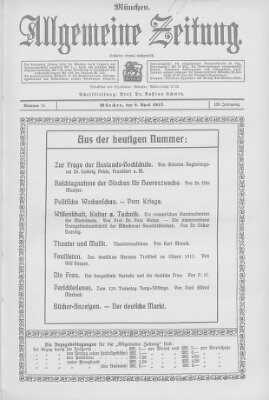 Allgemeine Zeitung Sonntag 8. April 1917