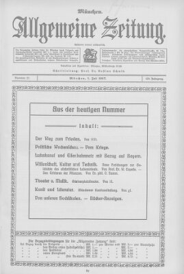 Allgemeine Zeitung Sonntag 1. Juli 1917