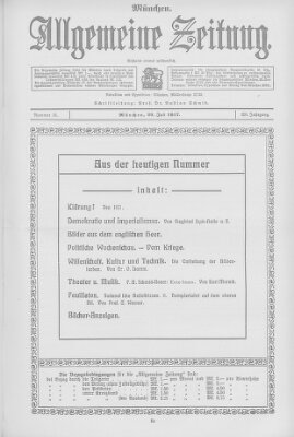 Allgemeine Zeitung Sonntag 29. Juli 1917