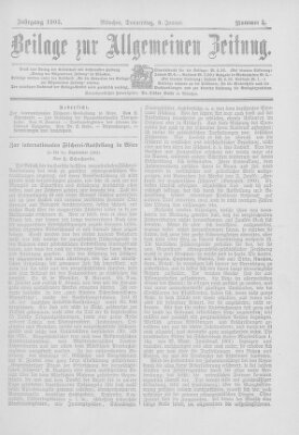 Allgemeine Zeitung Donnerstag 8. Januar 1903