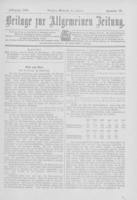 Allgemeine Zeitung Mittwoch 14. Januar 1903