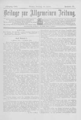 Allgemeine Zeitung Dienstag 20. Januar 1903