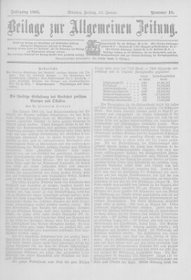 Allgemeine Zeitung Freitag 23. Januar 1903