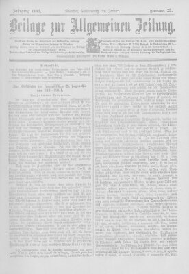 Allgemeine Zeitung Donnerstag 29. Januar 1903