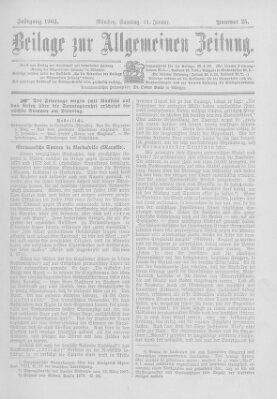 Allgemeine Zeitung Samstag 31. Januar 1903