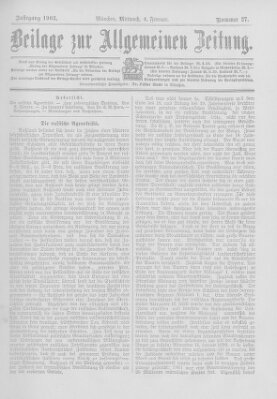 Allgemeine Zeitung Mittwoch 4. Februar 1903