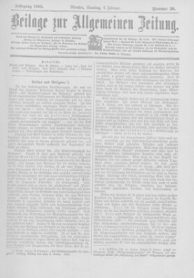 Allgemeine Zeitung Samstag 7. Februar 1903